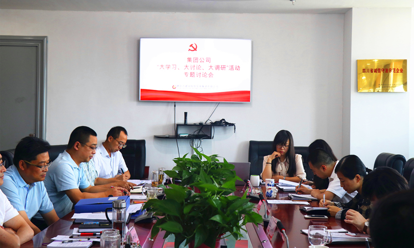 集團(tuán)公司黨委組織召開“大學(xué)習(xí)、大討論、大調(diào)研”專題討論會(huì)